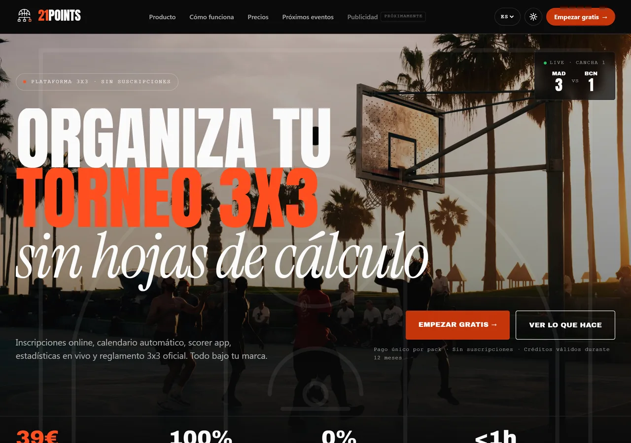 21points.app website hero