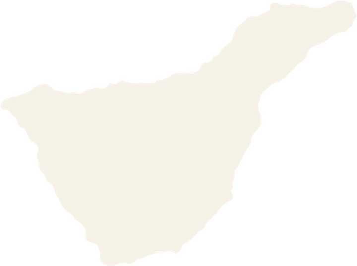 Silhouette of the island of Tenerife, the areas where Sande Studio works on local SEO