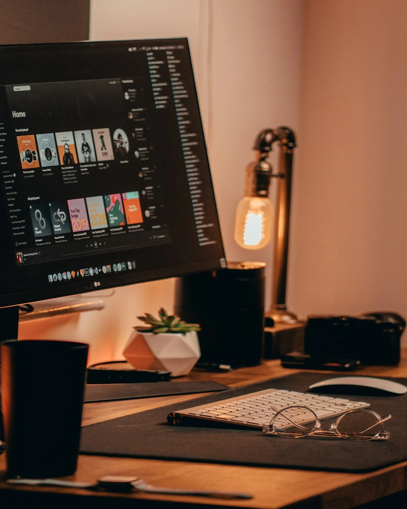 Espacio de trabajo de Sande Studio, estudio de diseño web y SEO en Canarias